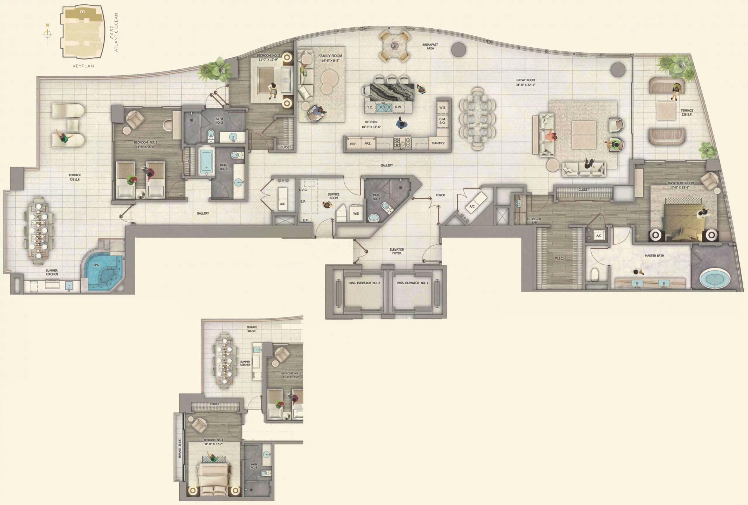 Uffizi floor plans