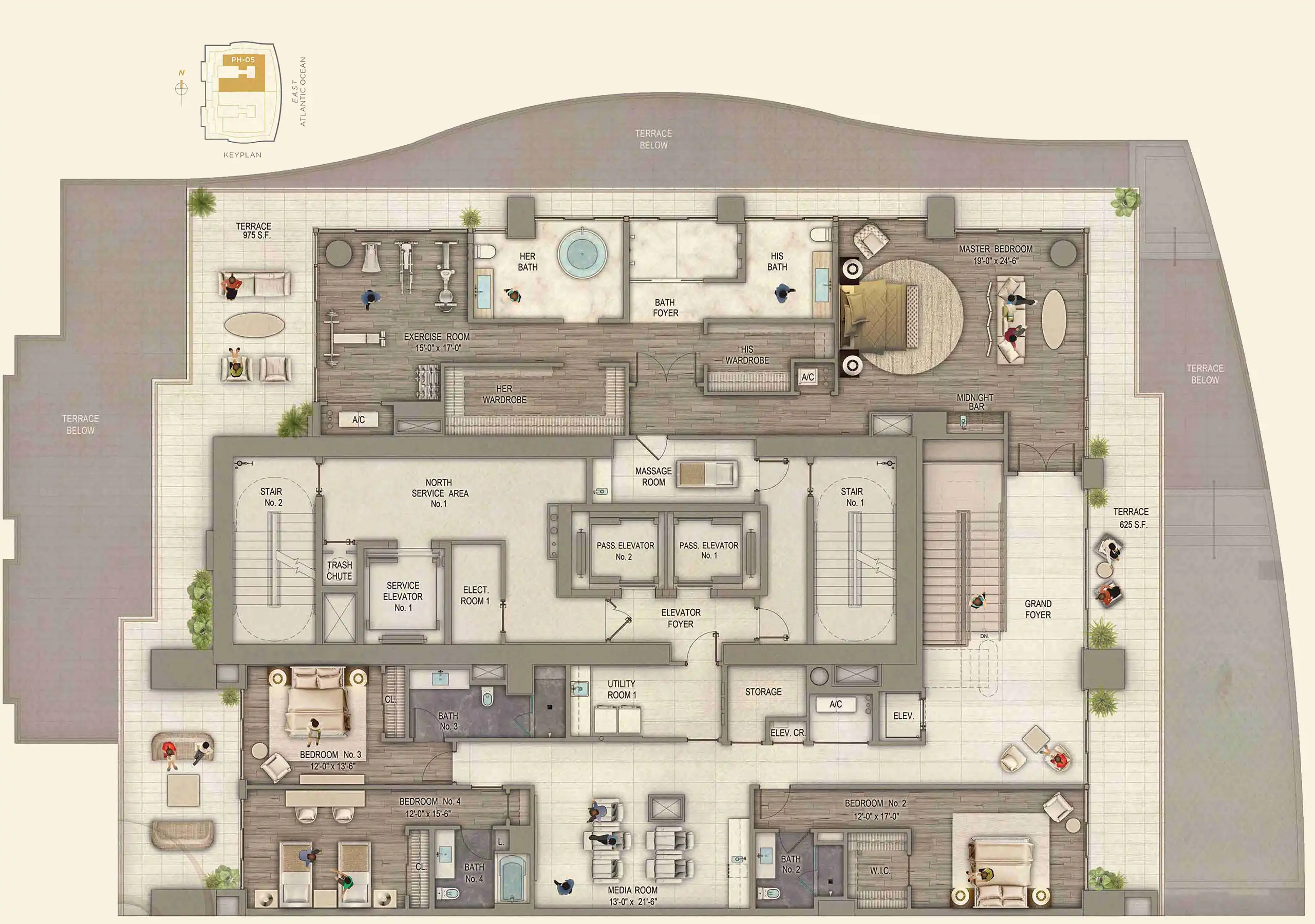 Casa di Oceania floor plans 1